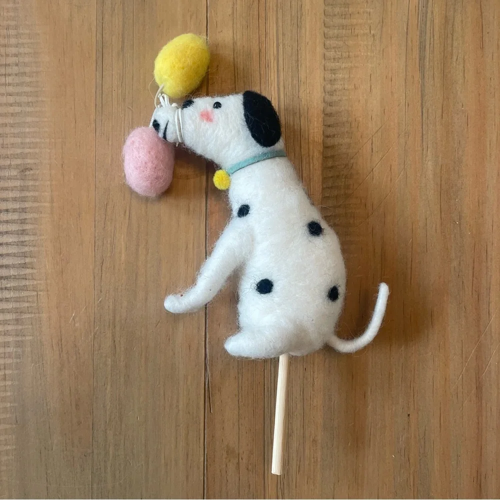 180 Degrees Party Pup Cake Topper Wool Dalmatian Dog Balloons Puppy Birthday